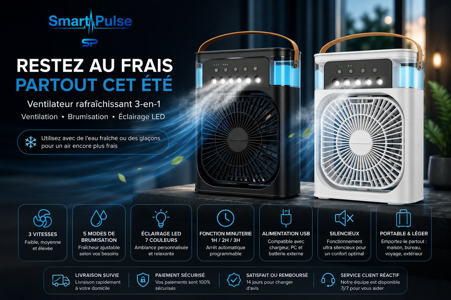 Portable Air Conditioner Fan,