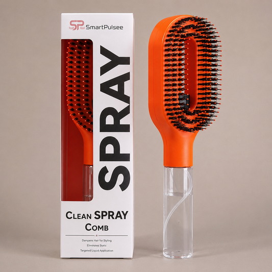Brosse Démêlante Spray 2-en-1 – Hydratation & Massage du Cuir Chevelu
